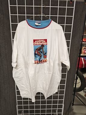 Harlem Globetrotters Platinum Fubu T-Shirt Men’s 3XL White/Blue